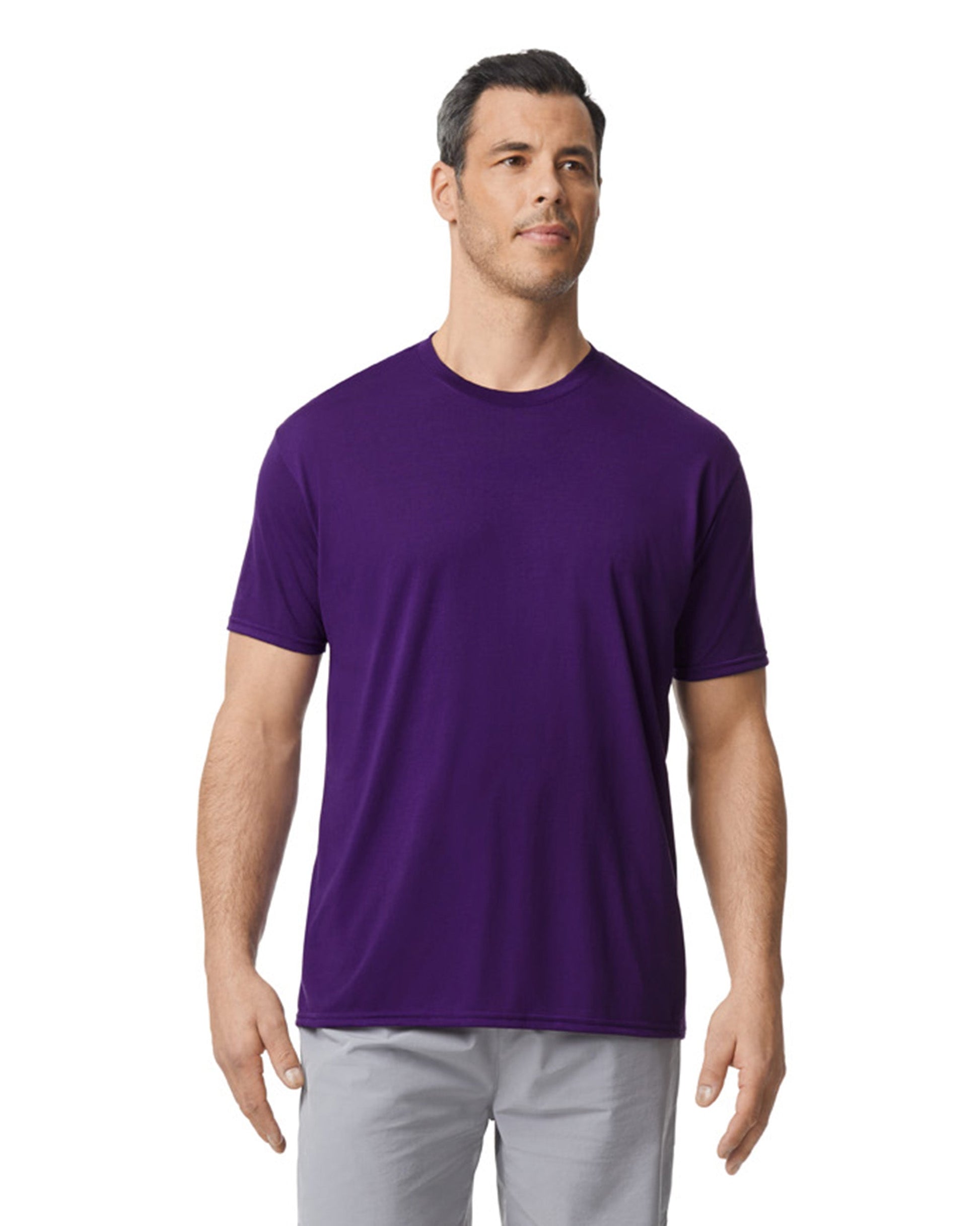 Large Purple Gildan 42000 
