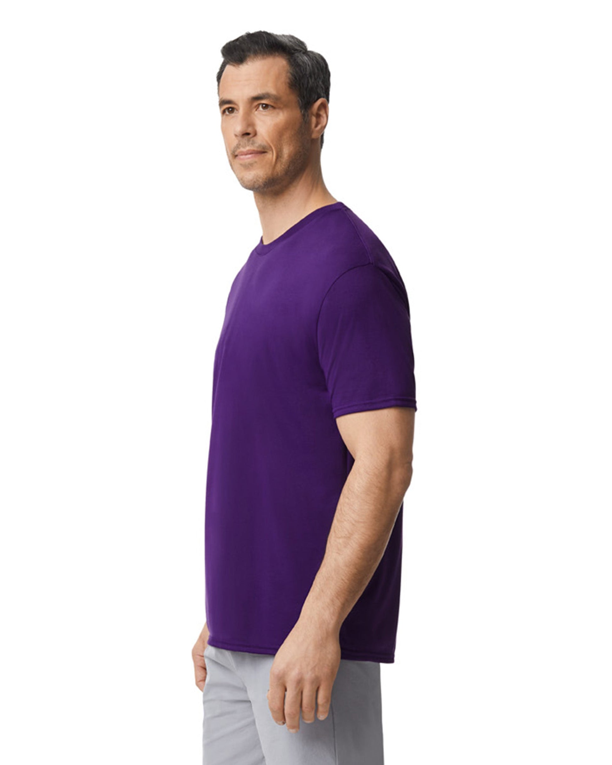 Large Purple Gildan 42000 