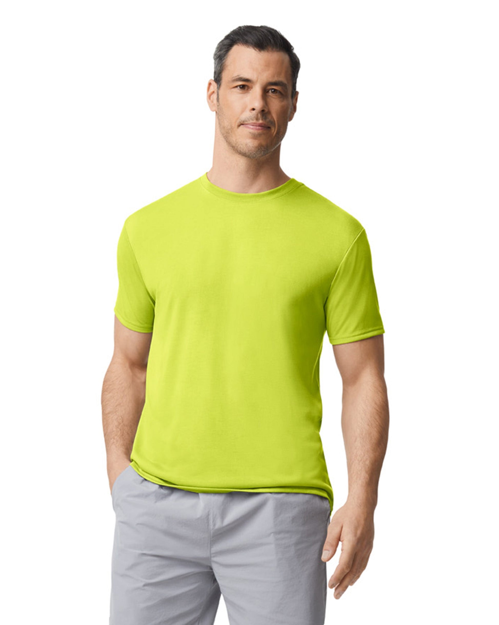 Small Safety Green Gildan 42000 