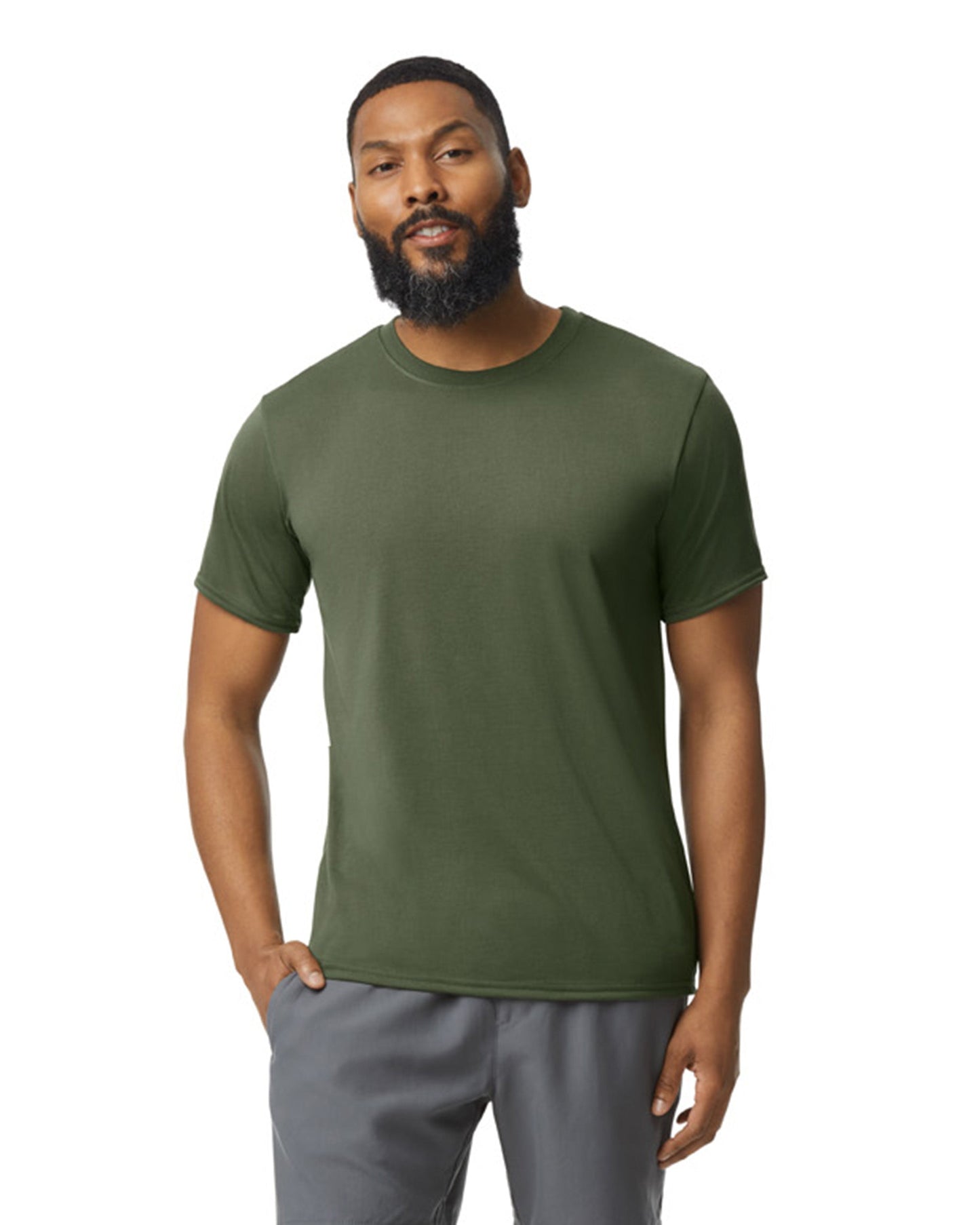 X-Large Military Green Gildan 42000 