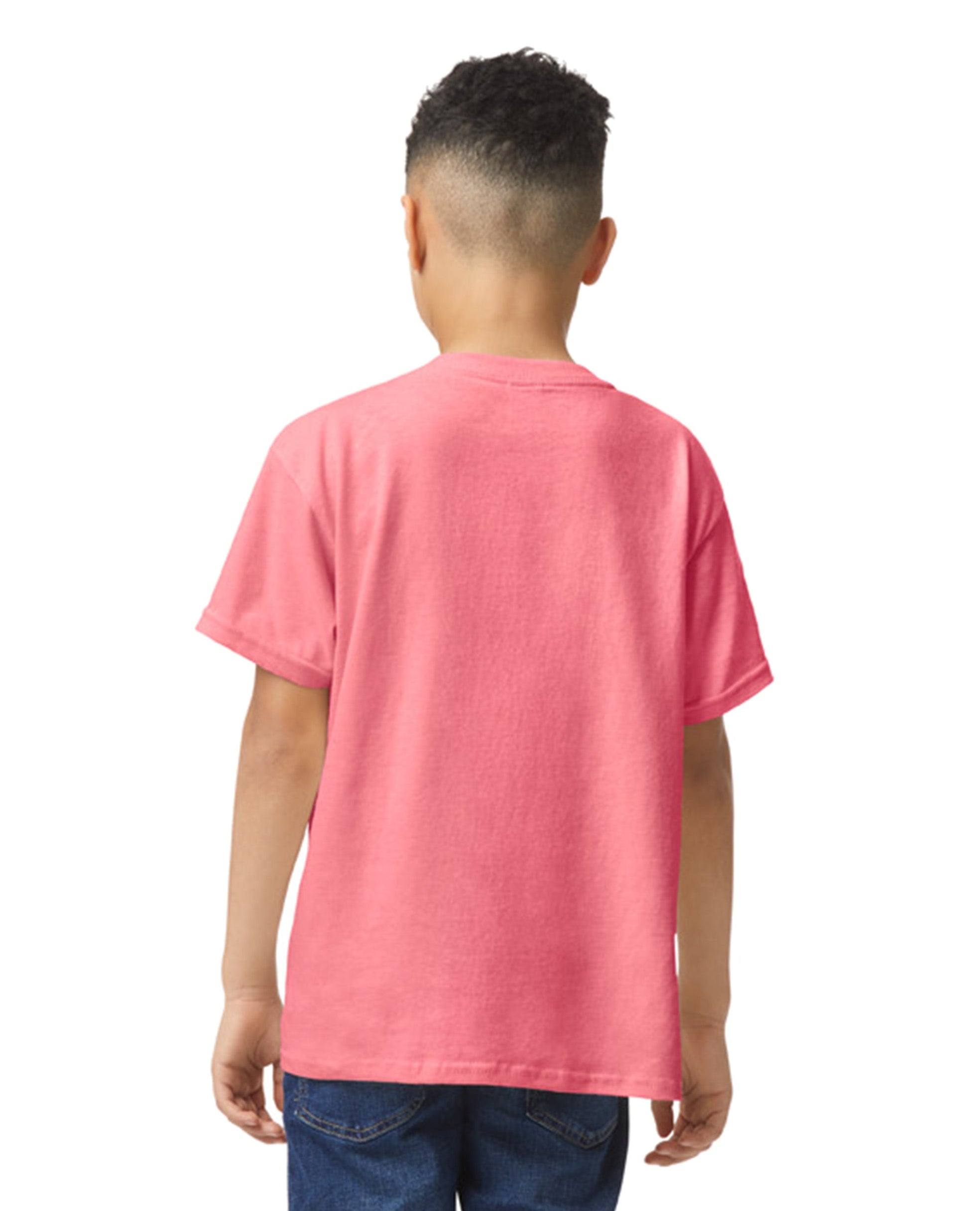 Youth X-Small Coral Silk Gildan 5000B 