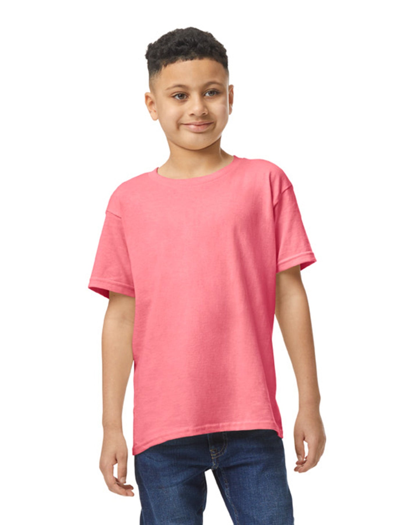 Youth X-Small Coral Silk Gildan 5000B 