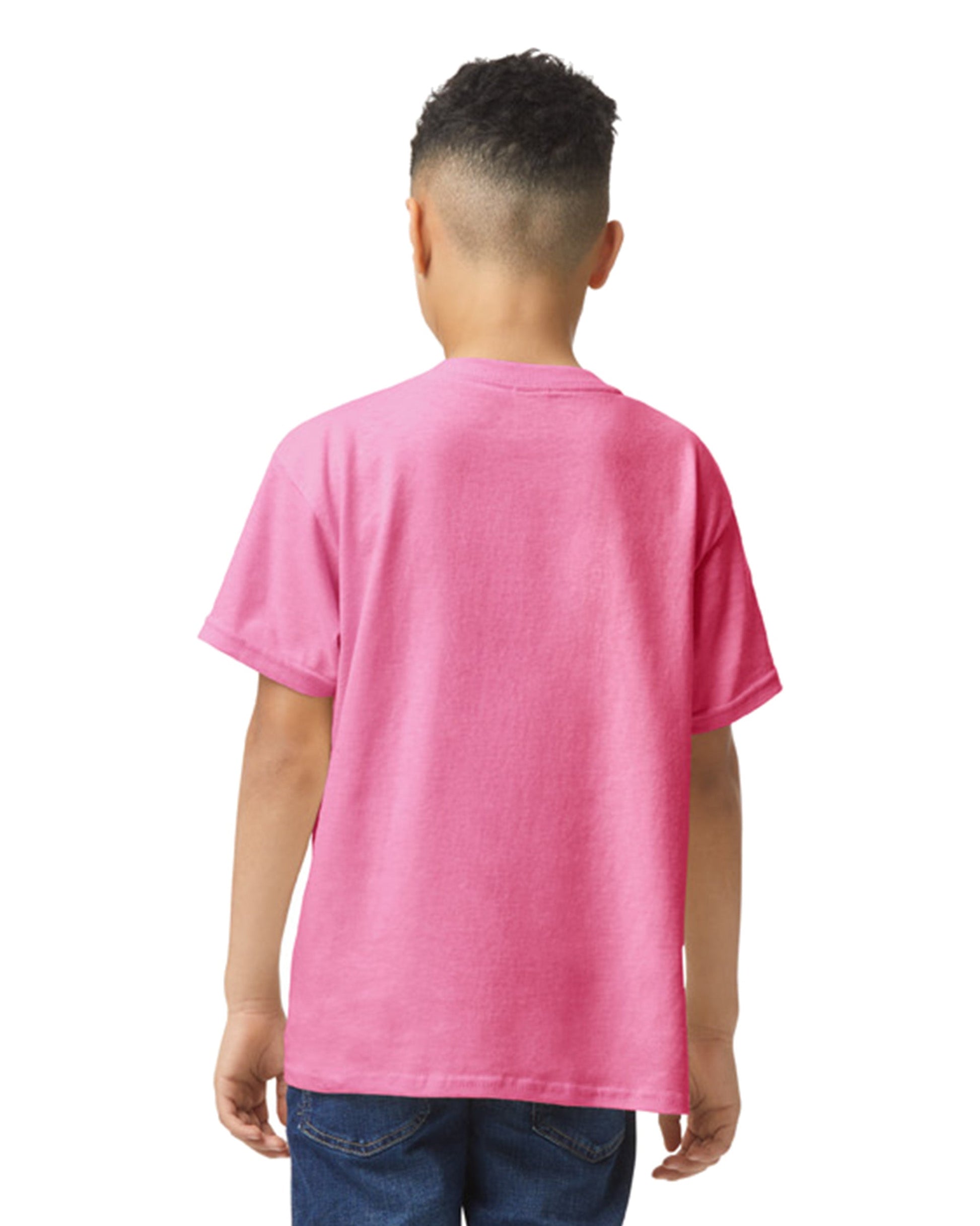 Youth Small Safety Pink Gildan 5000B 