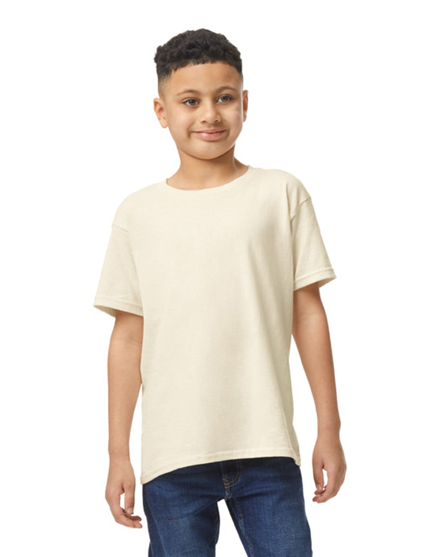 Youth Large Natural Gildan 5000B 