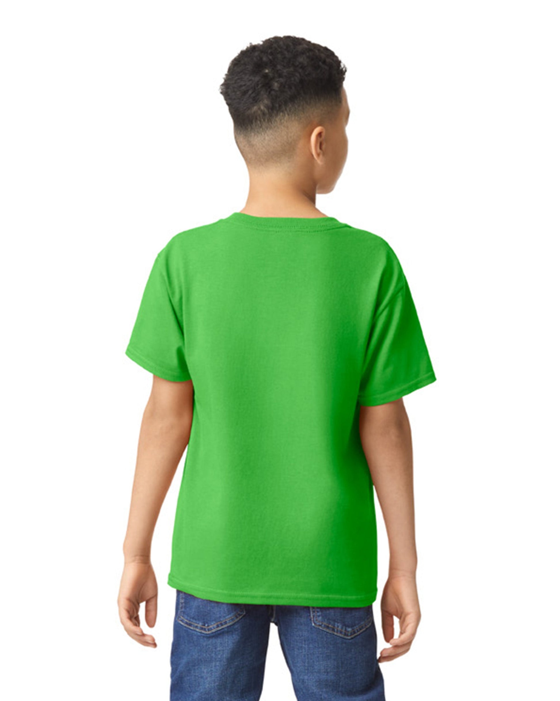 Youth Small Electric Green Gildan 5000B 