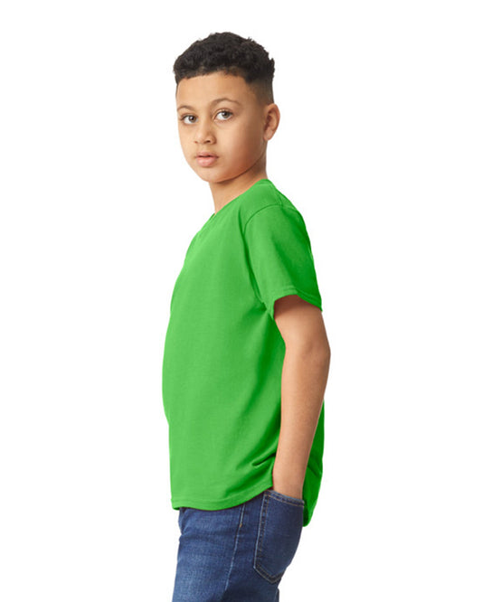 Youth Small Electric Green Gildan 5000B 