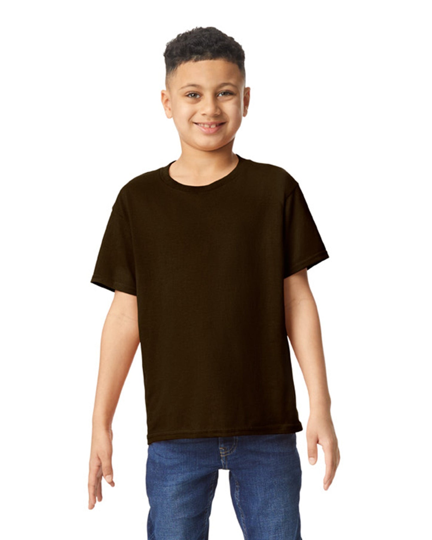 Youth X-Small Dark Chocolate Gildan 5000B 