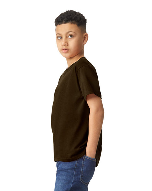 Youth X-Small Dark Chocolate Gildan 5000B 