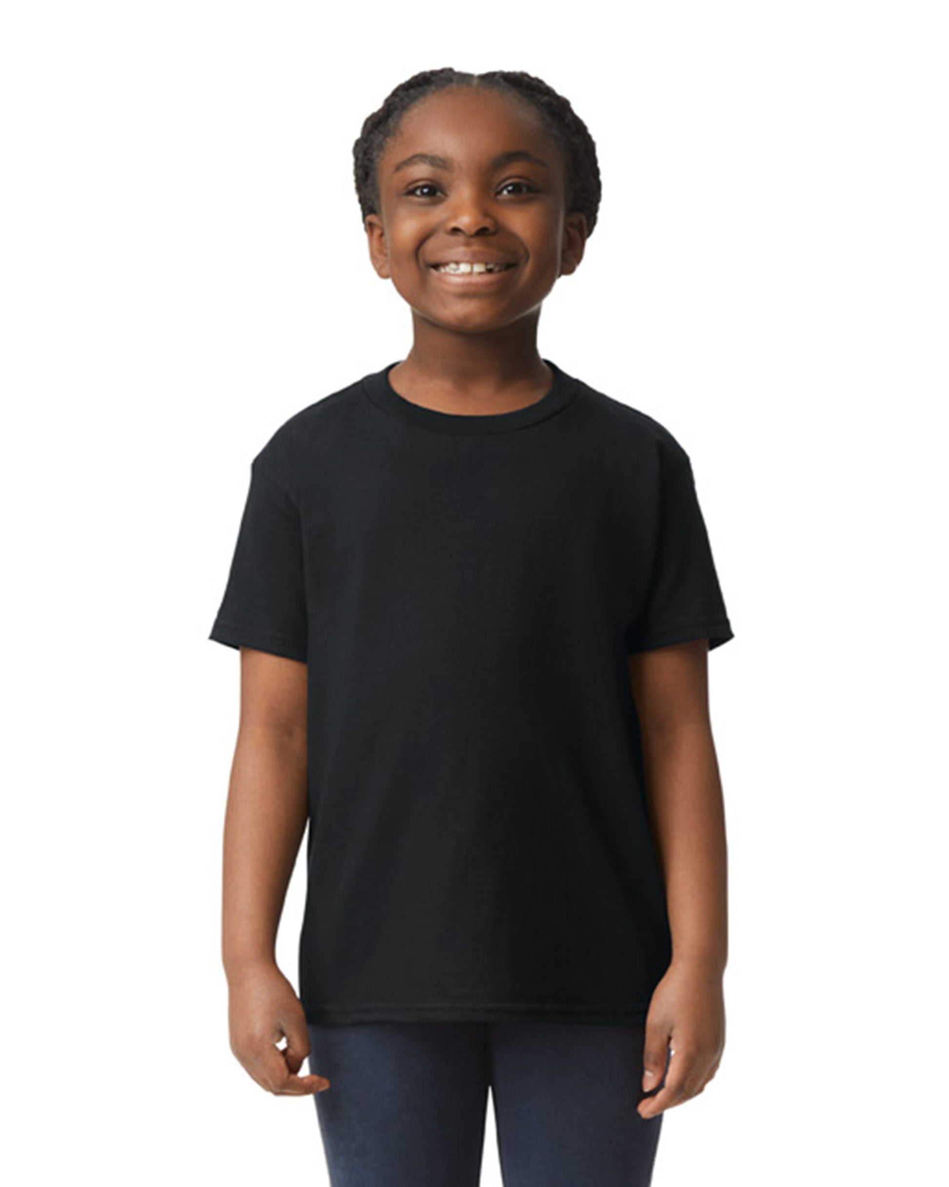 Youth Small Black Gildan 5000B 