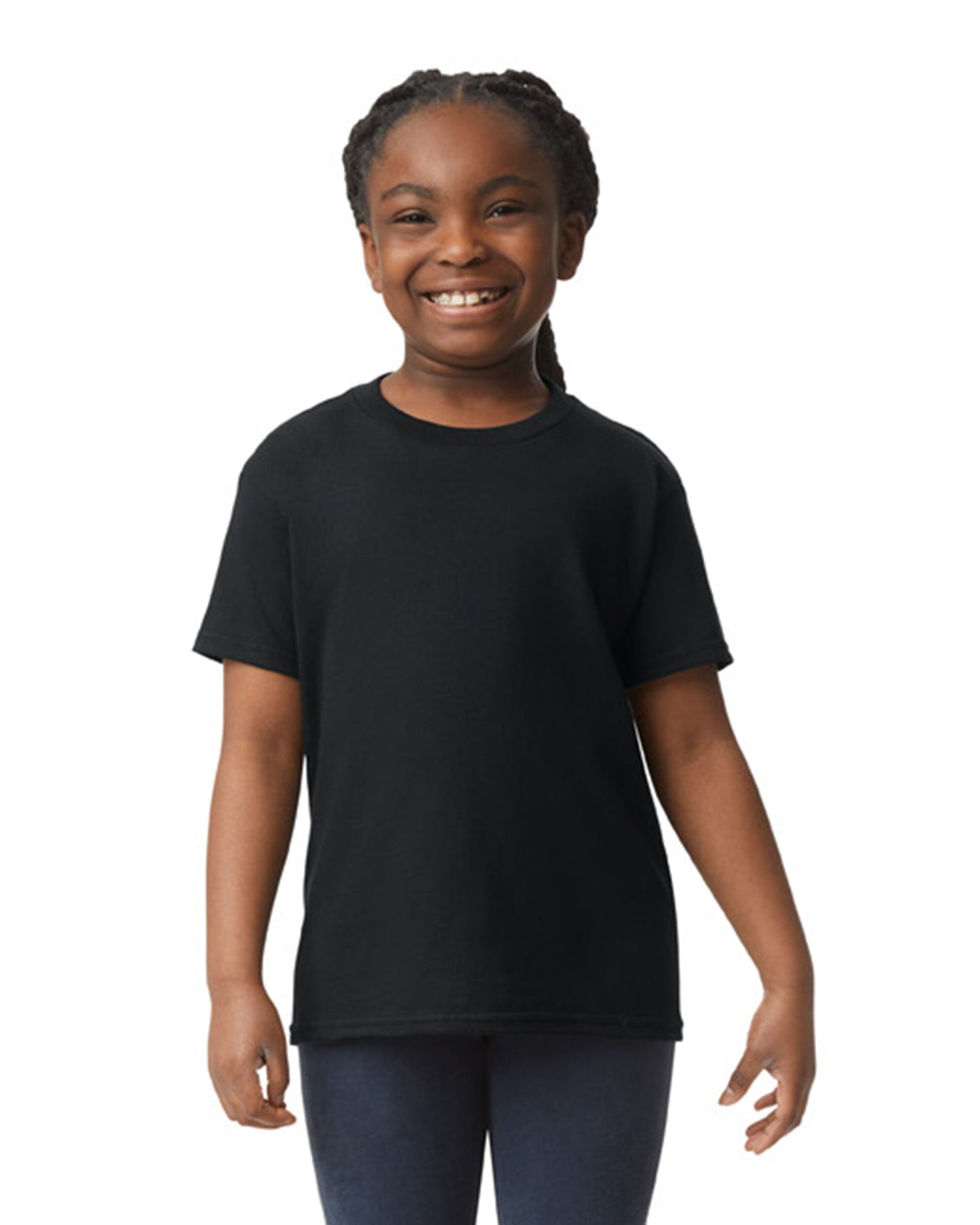 Youth Small Black Gildan 5000B 