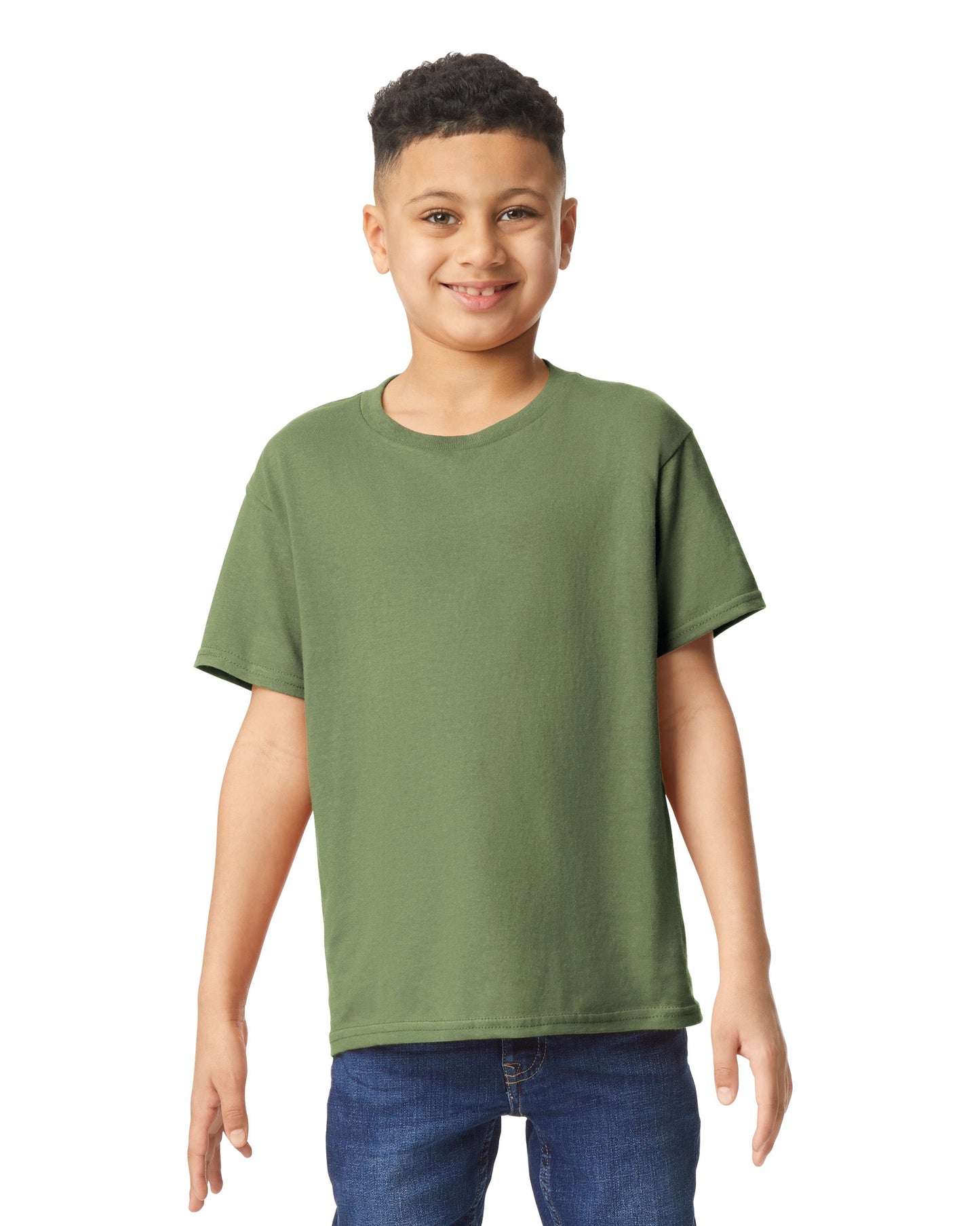 Youth X-Small Military Green Gildan 5000B 