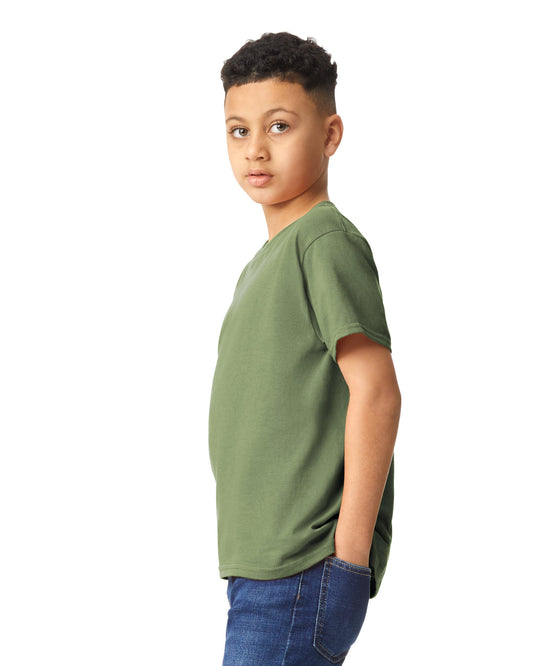 Youth X-Small Military Green Gildan 5000B 