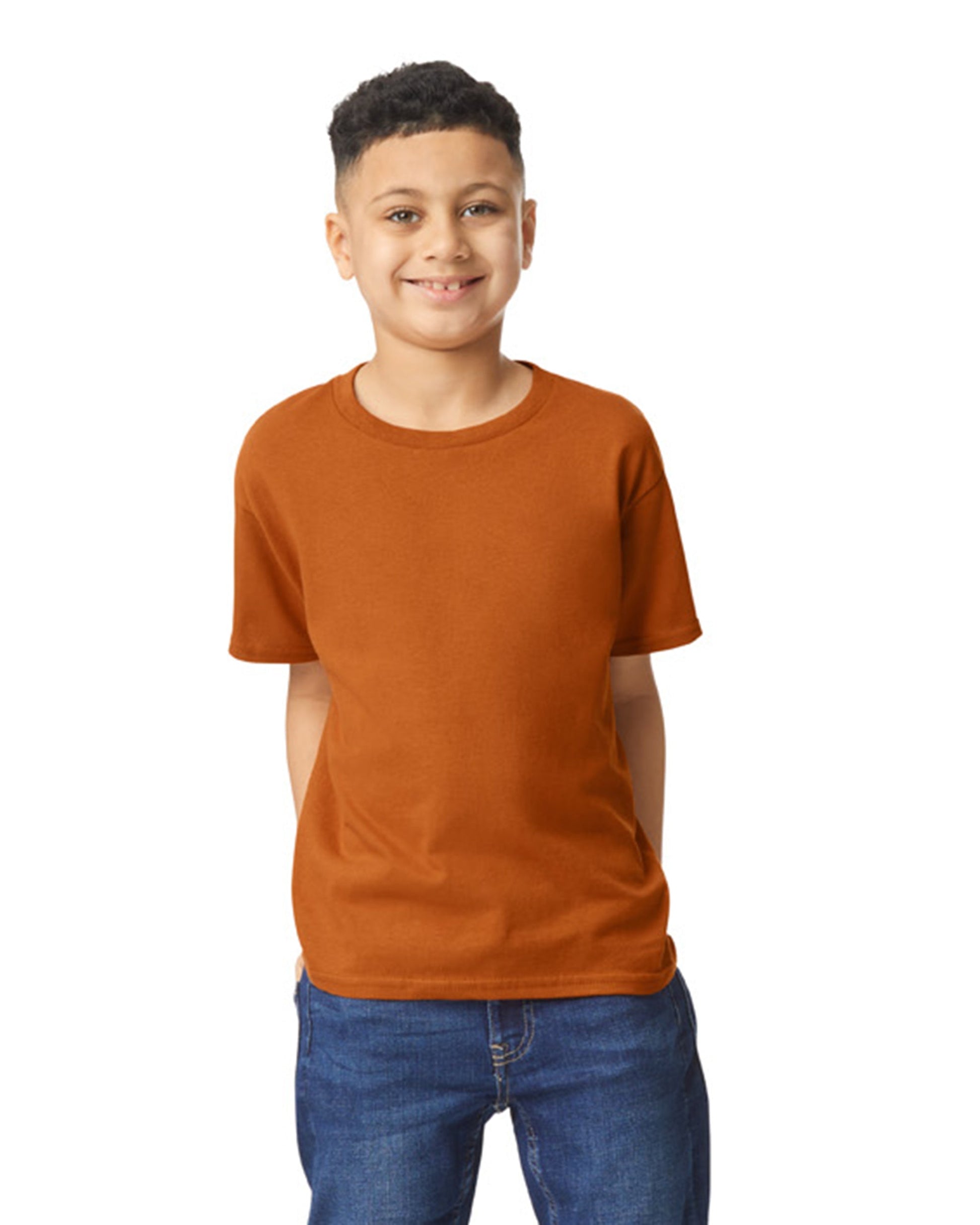 Youth X-Small T. Orange Gildan 5000B 