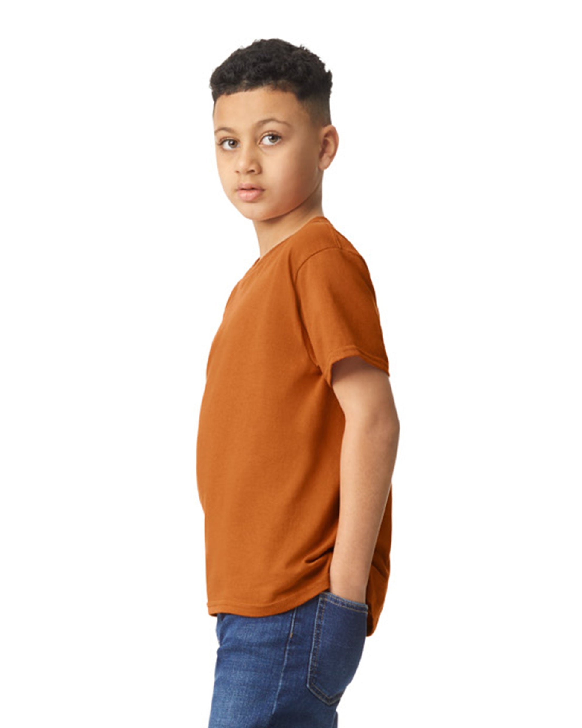 Youth X-Small T. Orange Gildan 5000B 