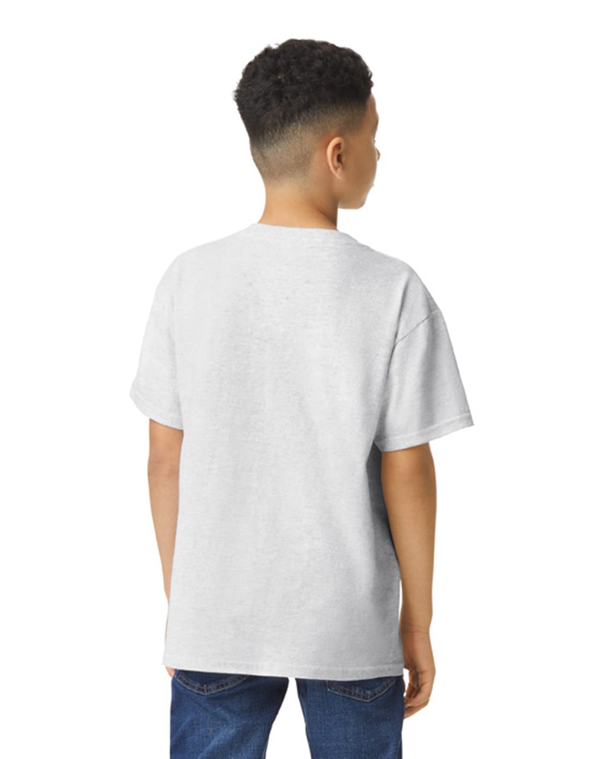 Youth Medium Ash Grey Gildan 5000B 