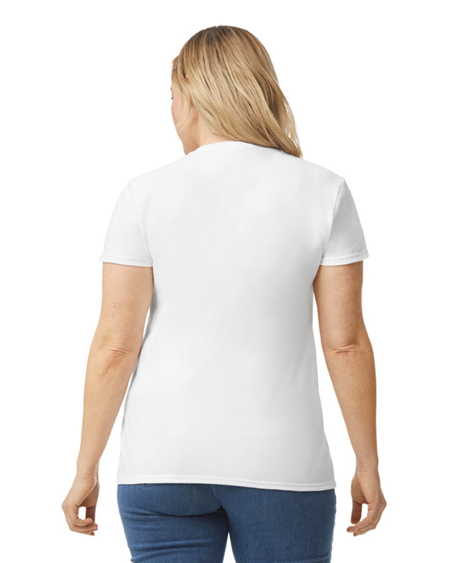 Women's X-Large White Gildan 5000L 