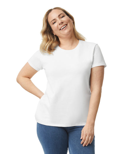 Women's X-Large White Gildan 5000L 