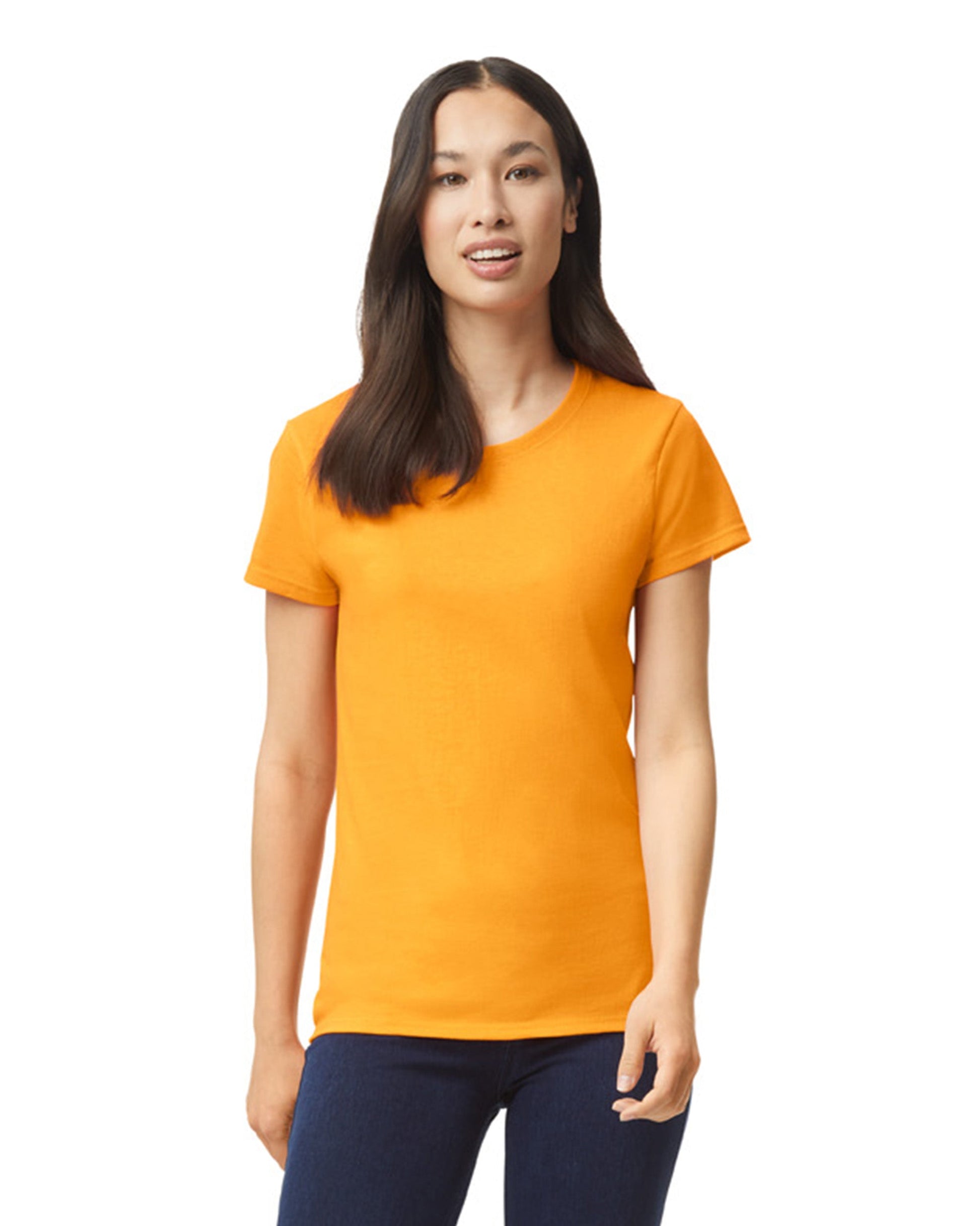 Women's 2X-Large Gold Gildan 5000L 
