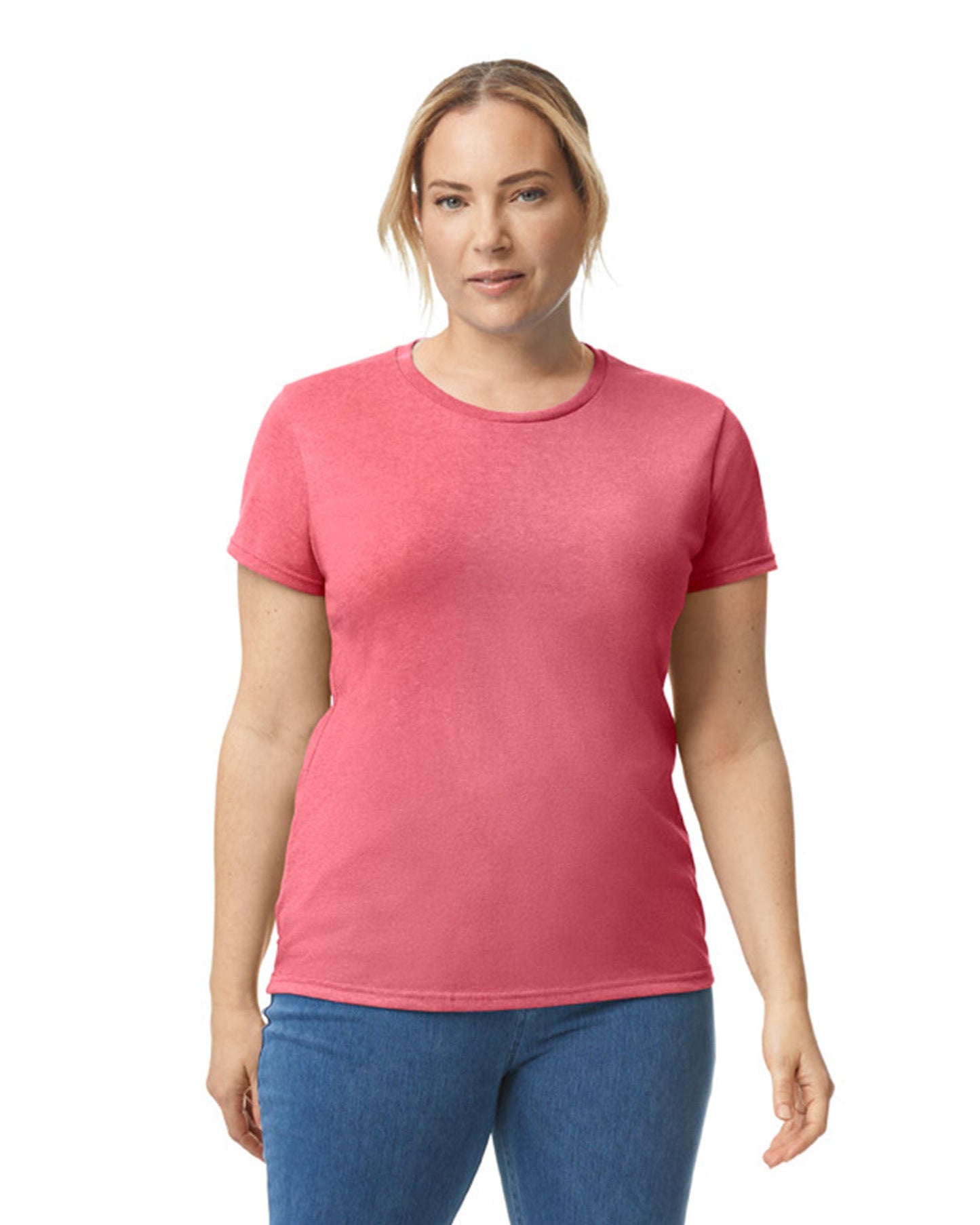 Women's 2X-Large Coral Silk Gildan 5000L 