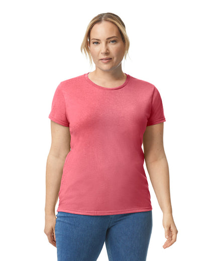 Women's 2X-Large Coral Silk Gildan 5000L 