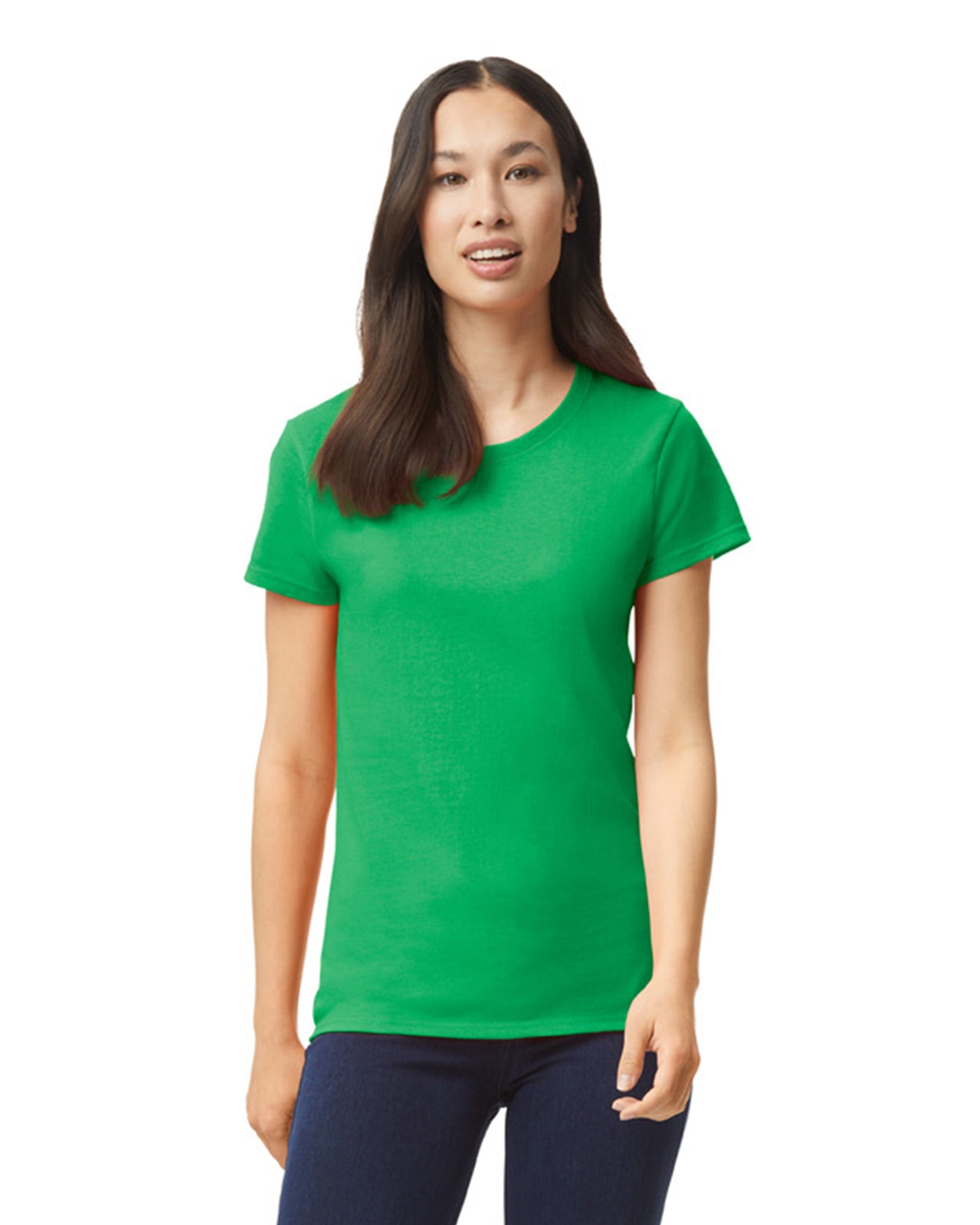 Women's Large Irish Green Gildan 5000L 