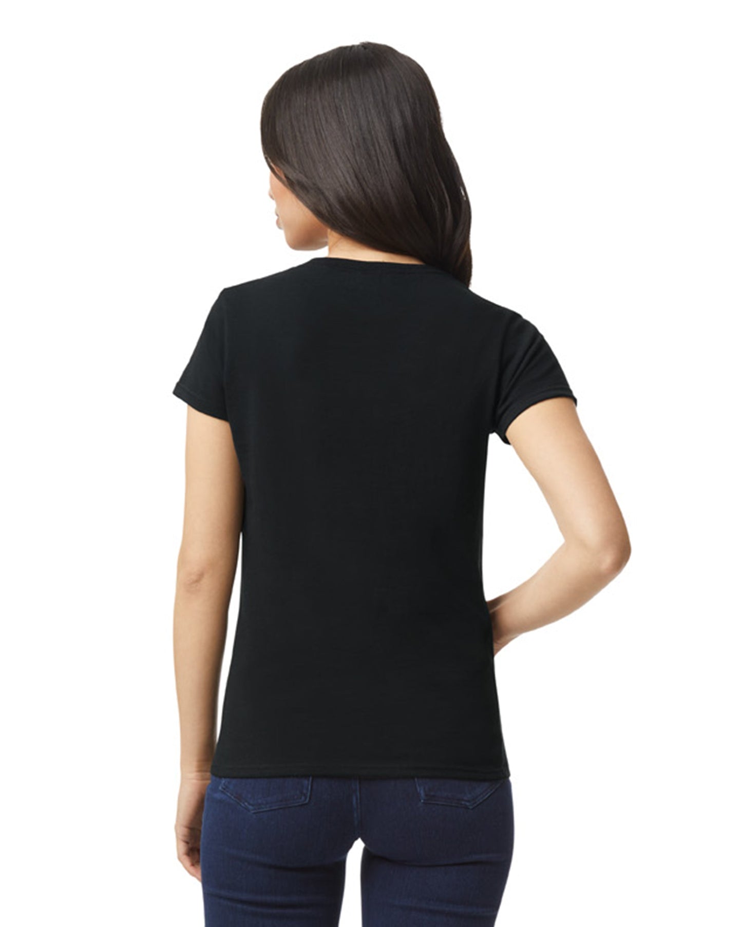 Women's X-Large Black Gildan 5000L 