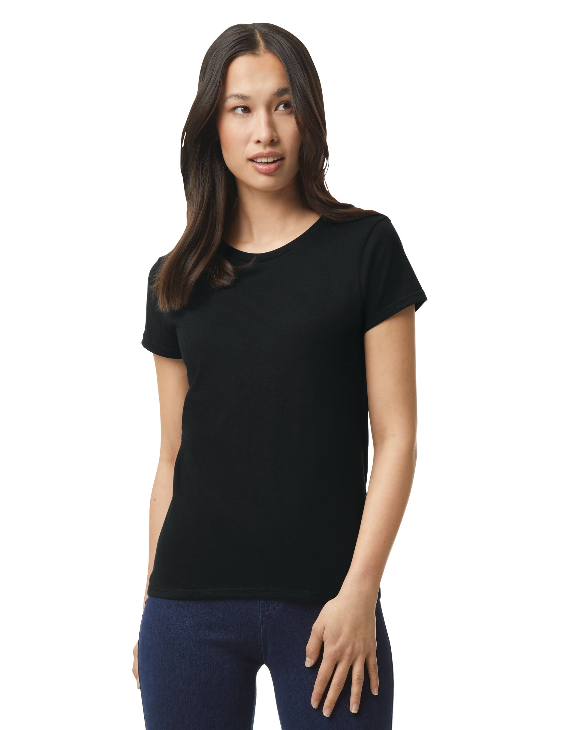 Women's X-Large Black Gildan 5000L 