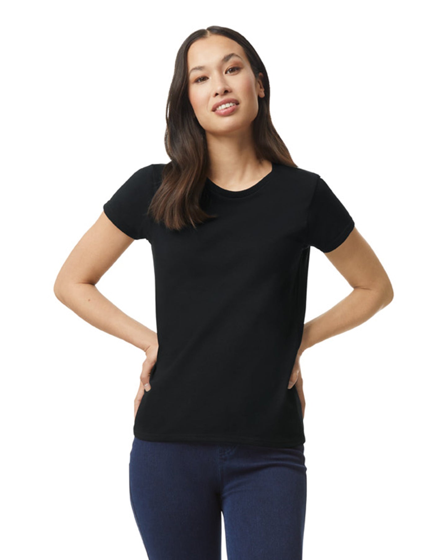 Women's X-Large Black Gildan 5000L 