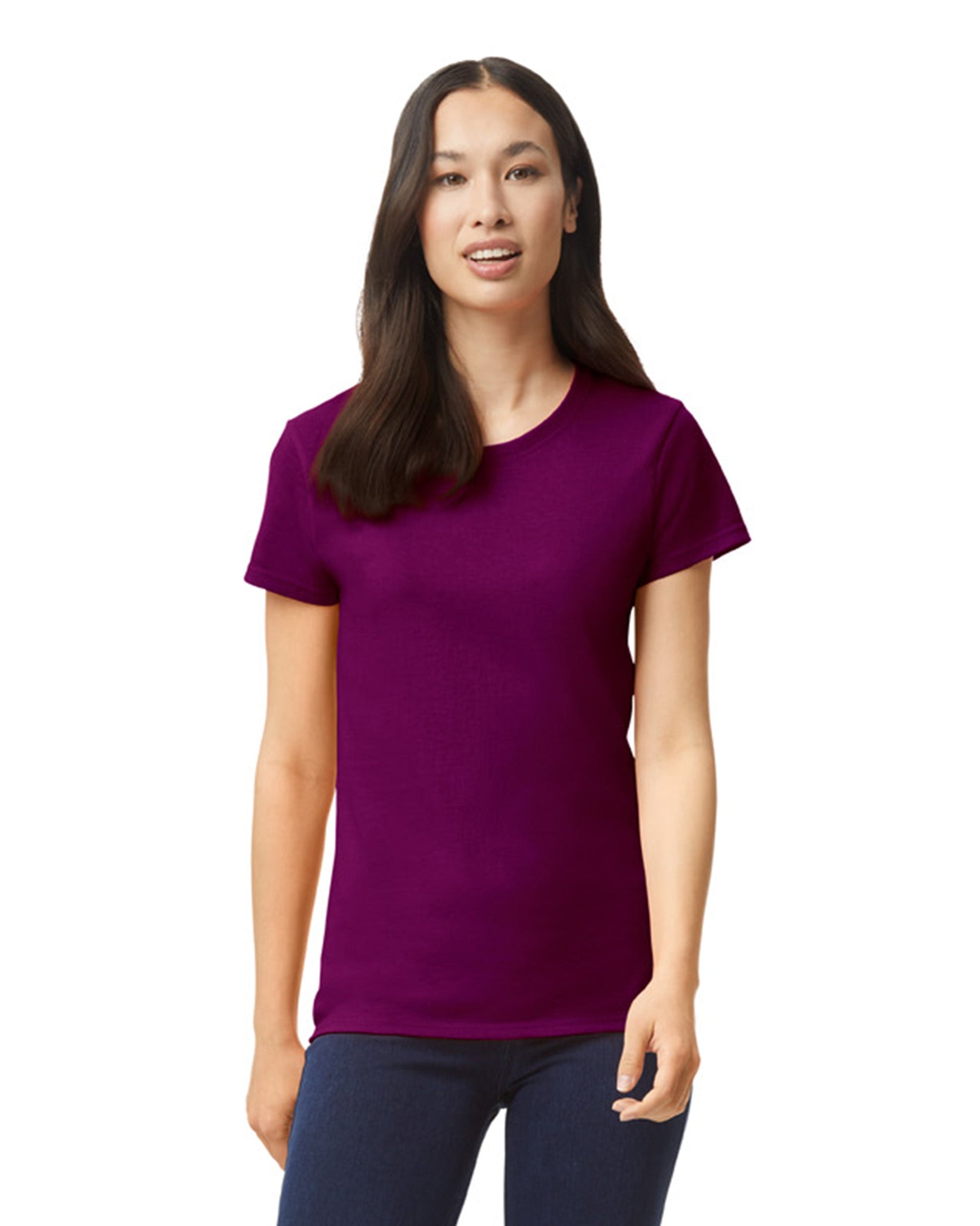 Women's Small Maroon Gildan 5000L 