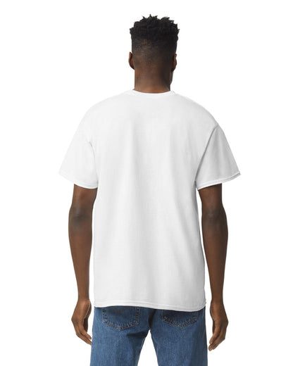 Medium White Gildan 5000 