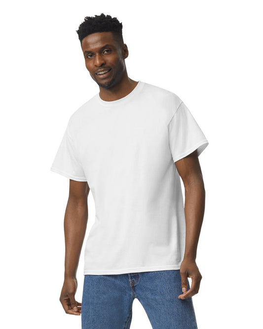 Medium White Gildan 5000 
