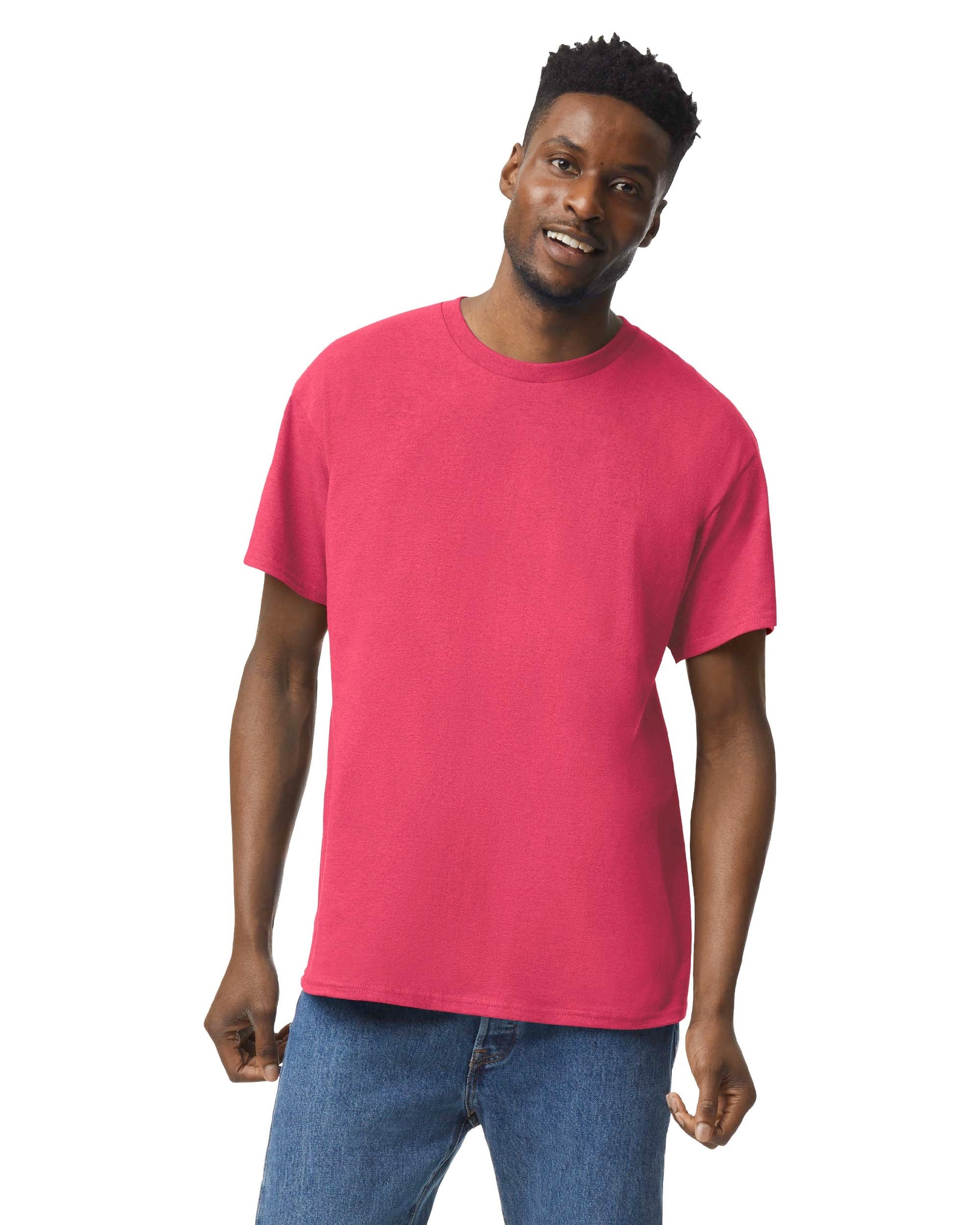 Medium Htr Red Gildan 5000 