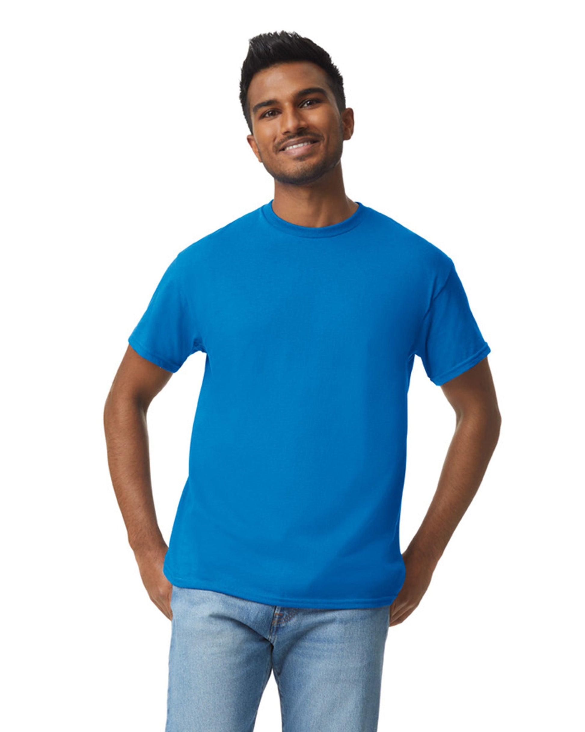 X-Large Neon Blue Gildan 5000 