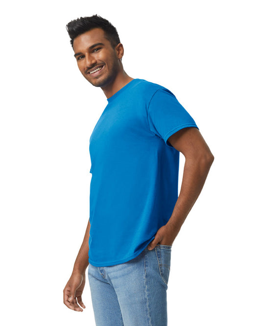X-Large Neon Blue Gildan 5000 