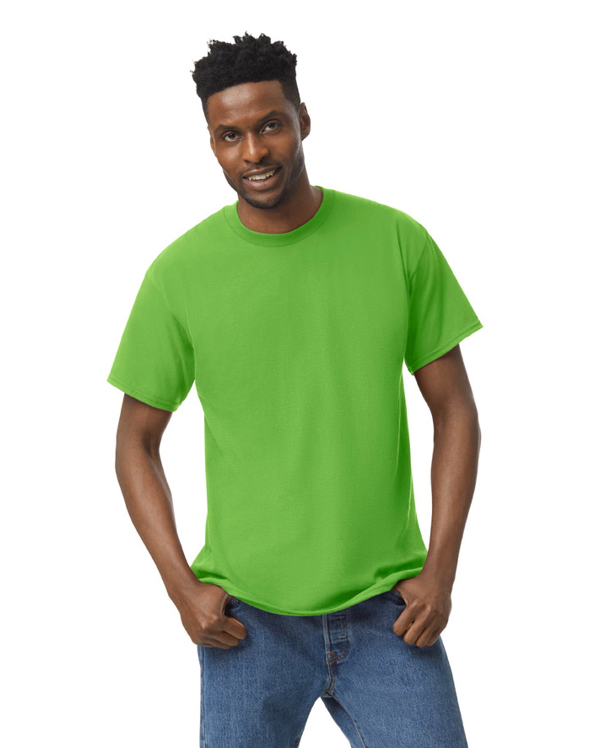 Medium Neon Green Gildan 5000 