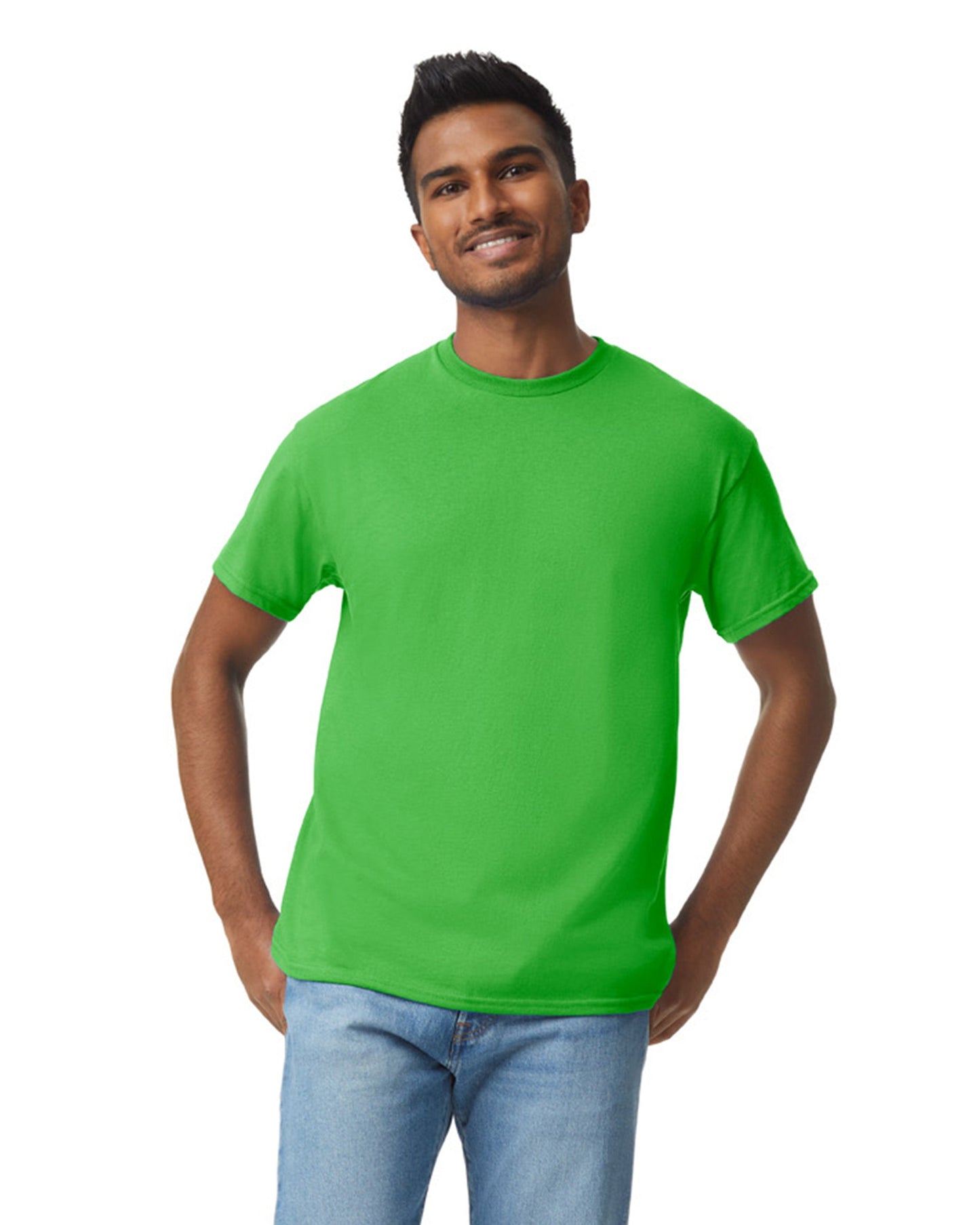 Large Electric Green Gildan 5000 
