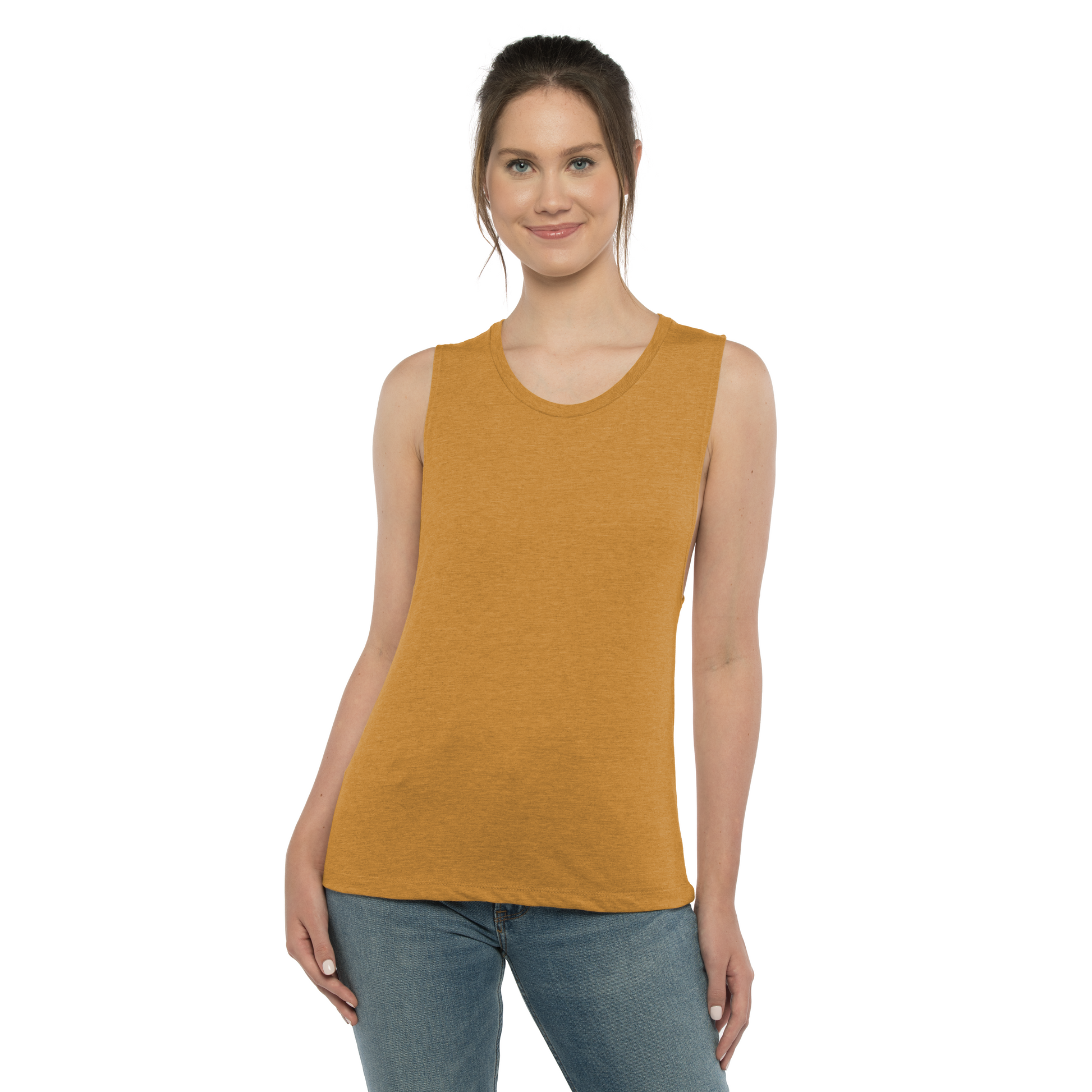 Women's 2X-Large Antique Gold Next Level 5013 