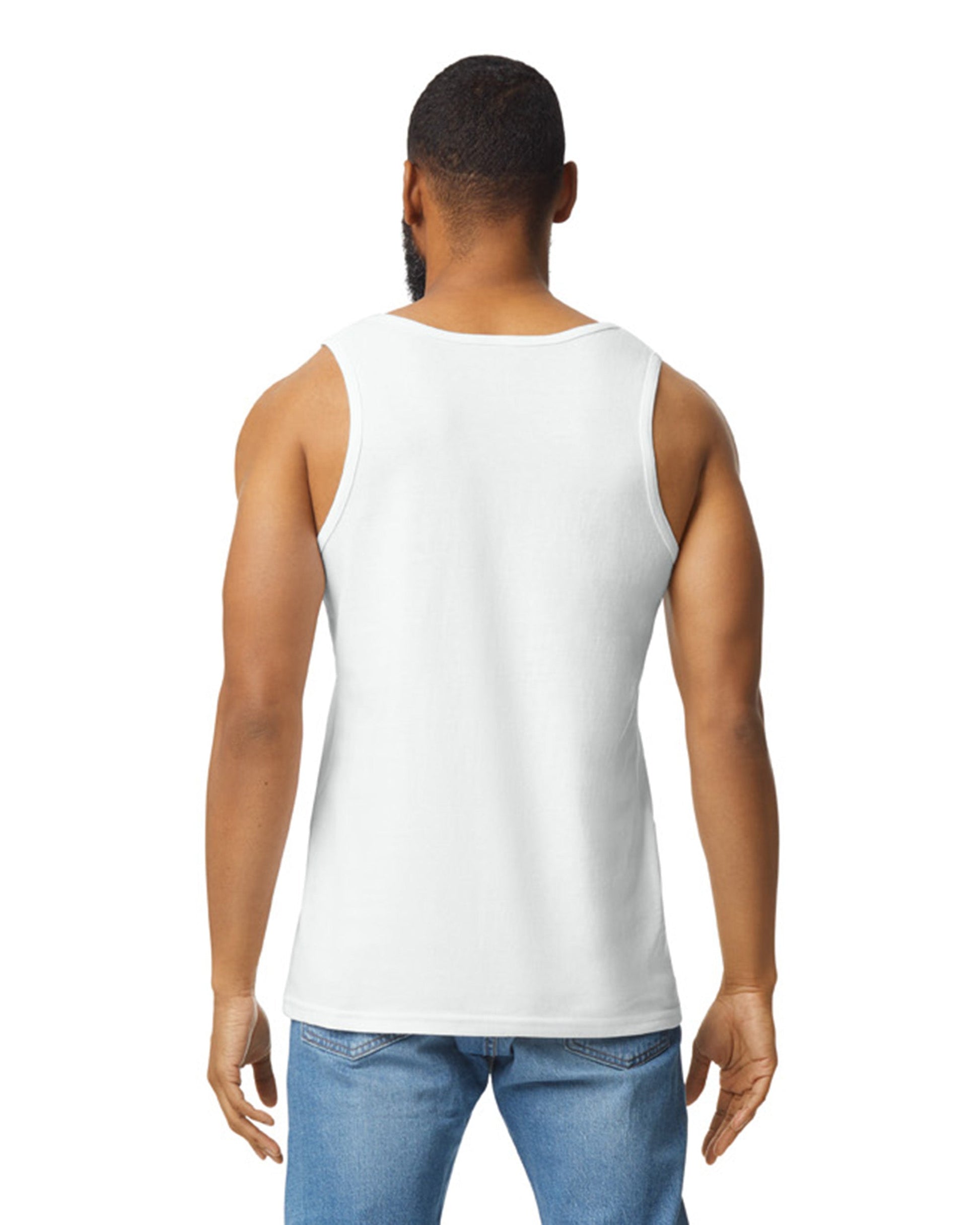 Large White Gildan 5200 
