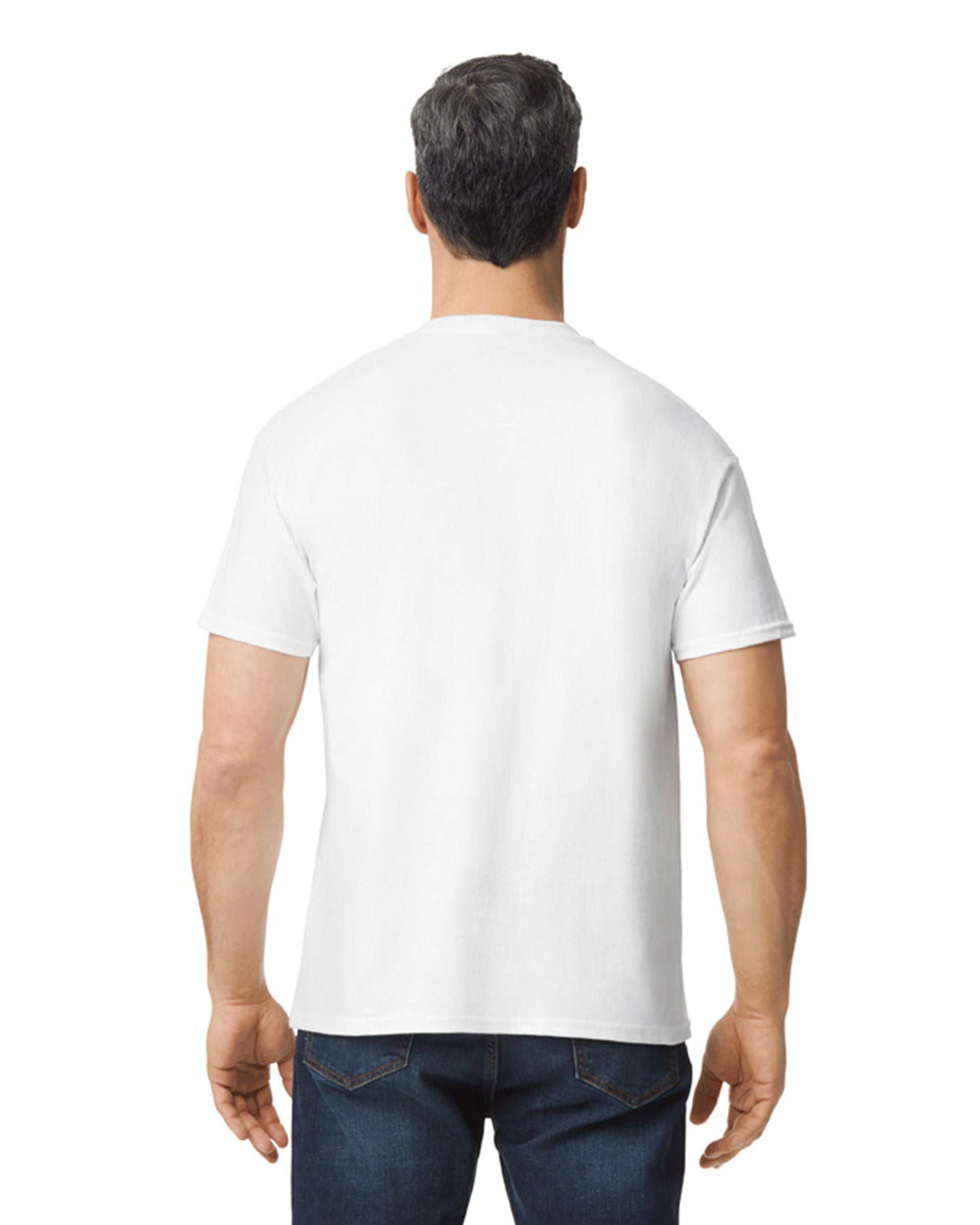 Medium White Gildan 5300 
