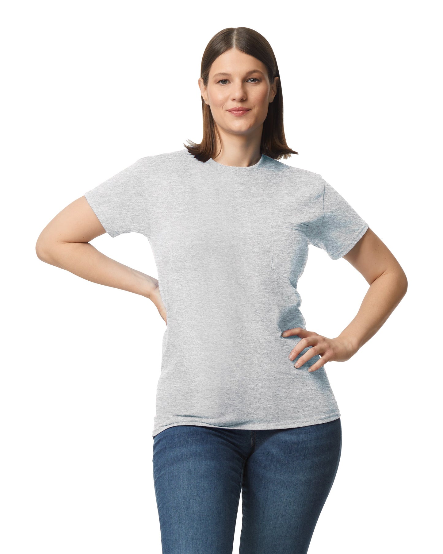 Large Sport Gray Gildan 5300 