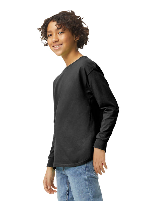 Youth Medium Black Gildan 5400B 