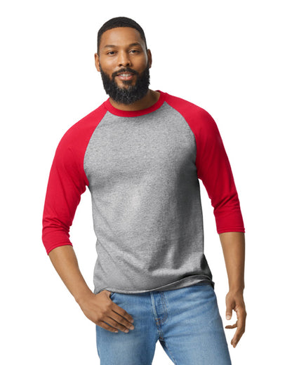 X-Large Sport Grey Trim Red Gildan 5700 