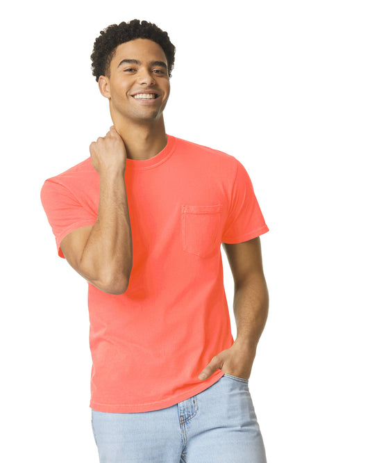 X-Large Neon Red Orange Comfort Colors 6030 