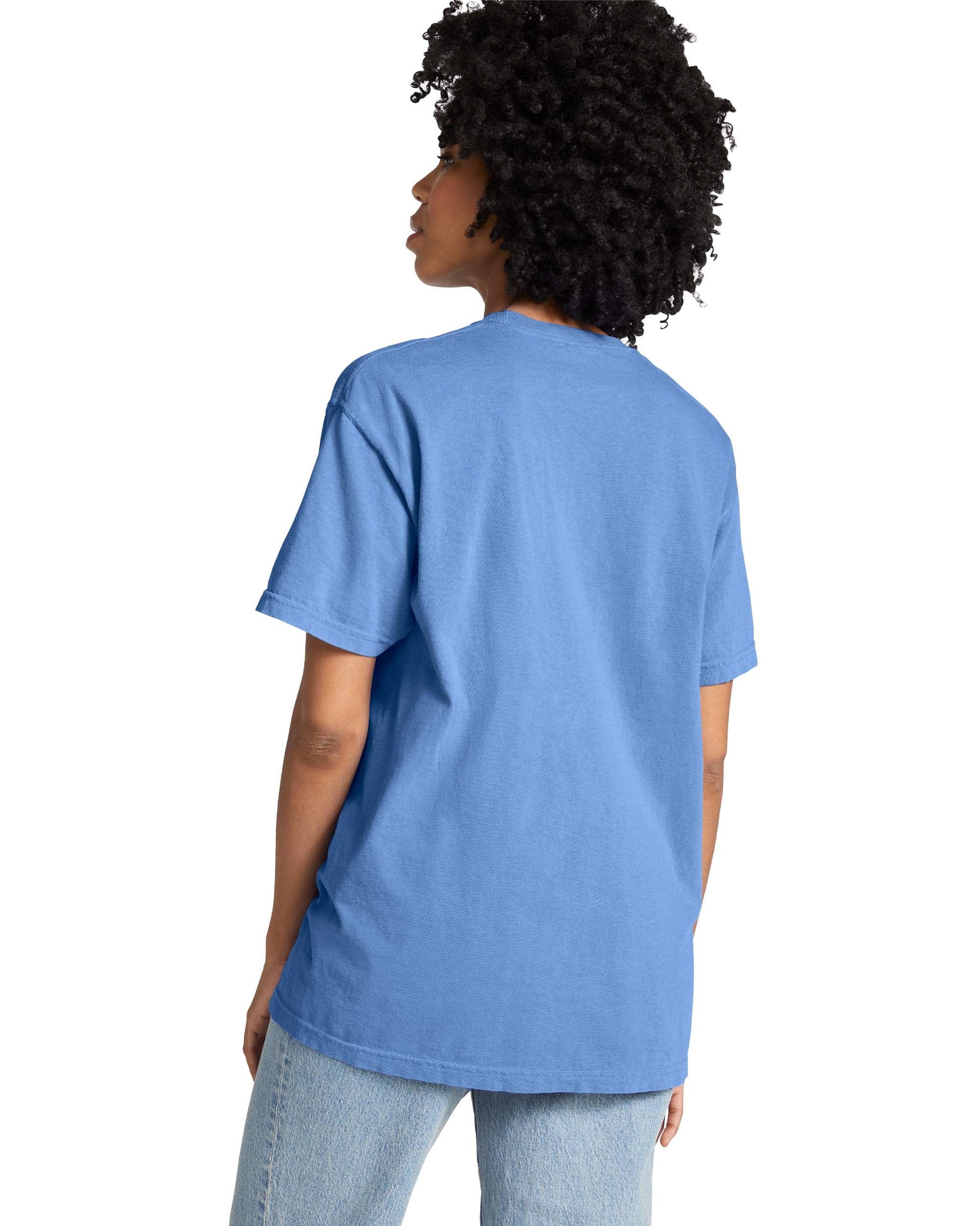 Large Flo Blue Comfort Colors 6030 