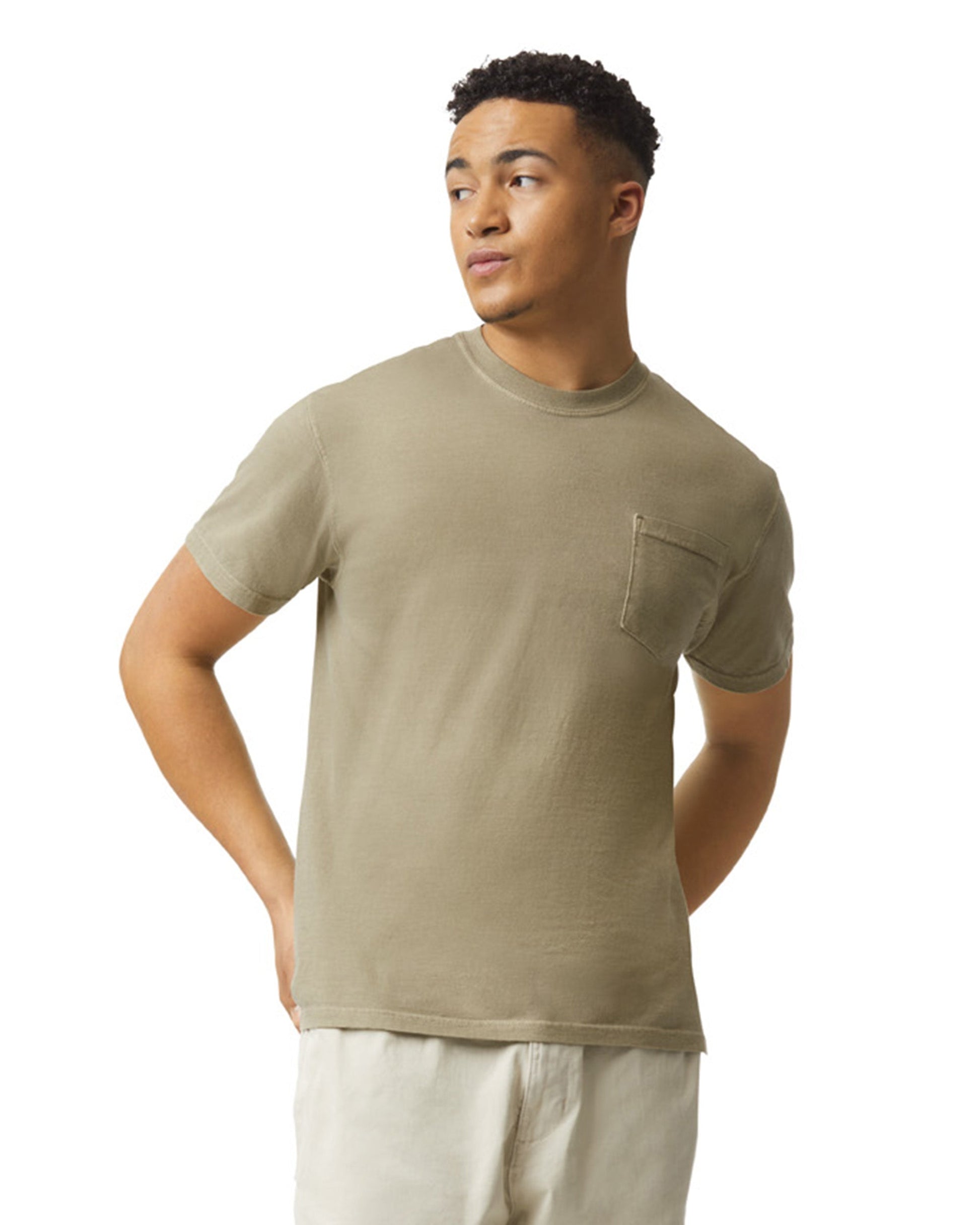 Small Khaki Comfort Colors 6030 