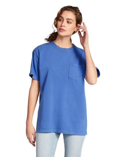 Small Neon Blue Comfort Colors 6030 