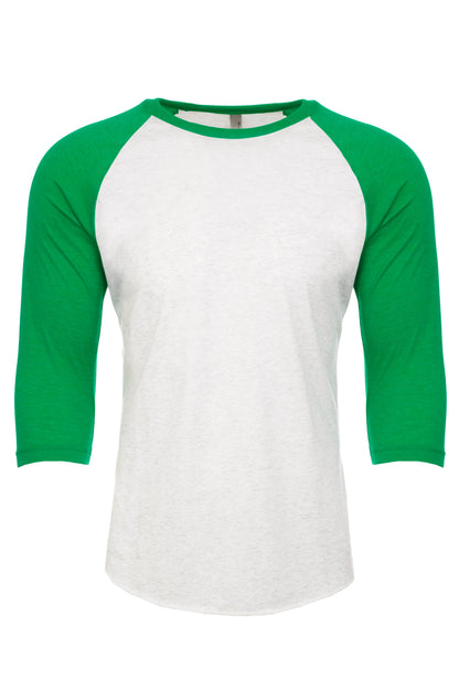 3X-Large Envy/Heather White Next Level 6051 