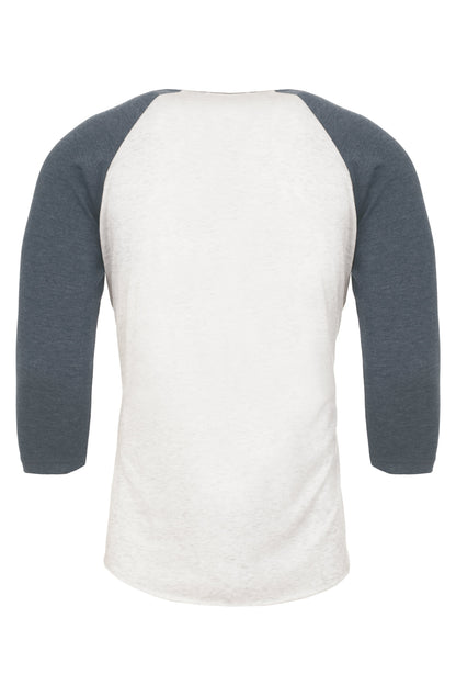 3X-Large Indigo/heather White Next Level 6051 
