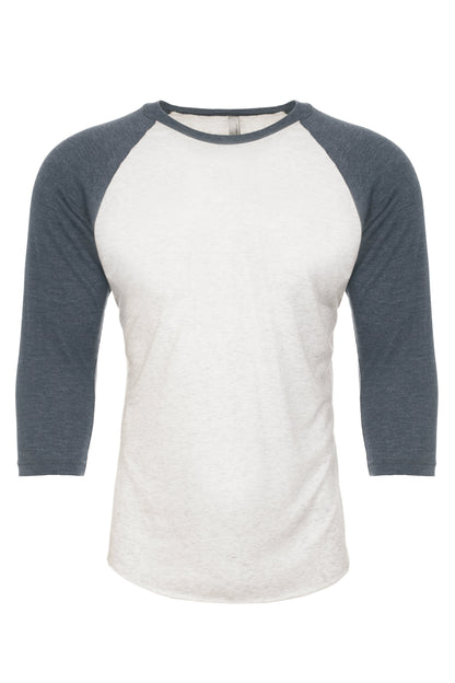 3X-Large Indigo/heather White Next Level 6051 