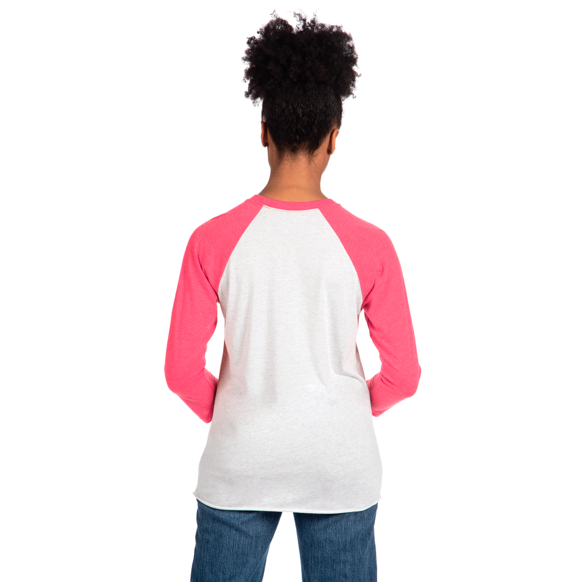3X-Large Vintage Pink/Heather White Next Level 6051 